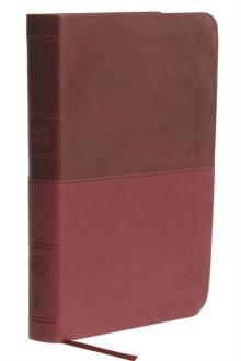 NKJV, Thinline Bible, Compact, Leathersoft, Burgundy, Red Letter, Comfort Print : Holy Bible, New King James Version