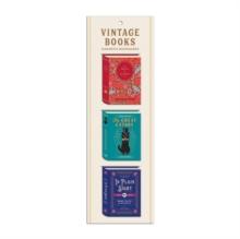 Vintage Books Shaped Magnetic Bookmarks