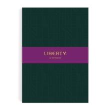 Liberty Dark Green Tudor A5 Embossed Journal