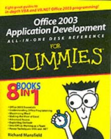 Office 2003 Application Development All-in-One Desk Reference For Dummies