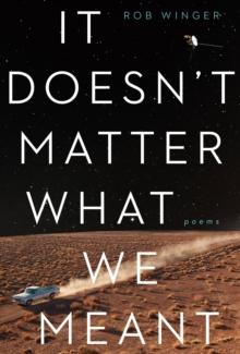 It Doesn't Matter What We Meant : Poems