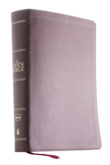 The NKJV, Open Bible, Brown Leathersoft, Red Letter, Comfort Print (Thumb Indexed) : Complete Reference System