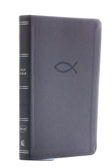 NKJV, Thinline Bible Youth Edition, Leathersoft, Gray, Red Letter, Comfort Print : Holy Bible, New King James Version