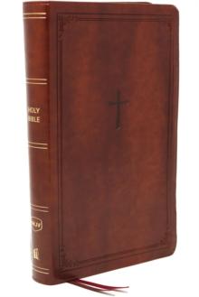 NKJV, End-of-Verse Reference Bible, Personal Size Large Print, Leathersoft, Brown, Red Letter, Comfort Print : Holy Bible, New King James Version