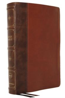 NKJV, Large Print Verse-by-Verse Reference Bible, Maclaren Series, Leathersoft, Brown, Comfort Print : Holy Bible, New King James Version