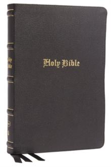 KJV Holy Bible: Large Print Thinline, Black Genuine Leather, Red Letter, Comfort Print (Thumb Indexed): King James Version