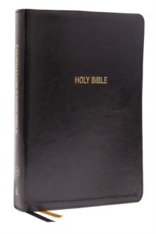 KJV, Foundation Study Bible, Large Print, Leathersoft, Black, Red Letter, Comfort Print : Holy Bible, King James Version