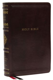 NKJV, Personal Size Reference Bible, Sovereign Collection, Leathersoft, Brown, Red Letter, Thumb Indexed, Comfort Print : Holy Bible, New King James Version