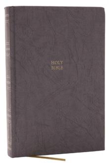 KJV Holy Bible: Paragraph-style Large Print Thinline with 43,000 Cross References, Gray Hardcover, Red Letter, Comfort Print: King James Version