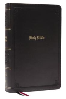 KJV Holy Bible: Large Print Single-Column with 43,000 End-of-Verse Cross References, Black Leathersoft, Personal Size, Red Letter, Comfort Print (Thumb Indexed): King James Version