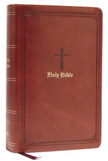 KJV Holy Bible: Large Print Single-Column with 43,000 End-of-Verse Cross References, Brown Leathersoft, Personal Size, Red Letter, Comfort Print: King James Version