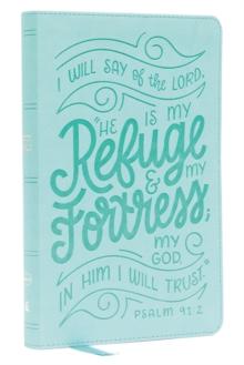 NKJV, Thinline Youth Edition Bible, Verse Art Cover Collection, Turquoise Leathersoft, Red Letter, Comfort Print : Holy Bible, New King James Version