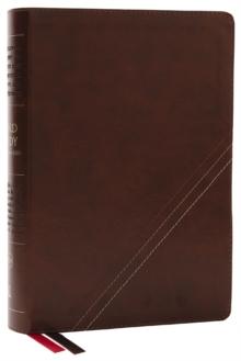 NKJV, Word Study Reference Bible, Leathersoft, Brown, Red Letter, Thumb Indexed, Comfort Print : 2,000 Keywords that Unlock the Meaning of the Bible