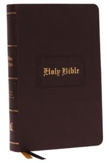 KJV, Personal Size Large Print Reference Bible, Vintage Series, Brown Leathersoft, Red Letter, Thumb Indexed, Comfort Print : Holy Bible, King James Version