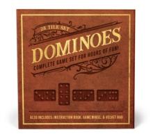 Dominoes : 28 Tile Set - Complete Game Set for Hours of Fun! Also Includes: Instruction Book, Game Wheel and Velvet Bag