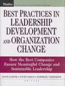 Best Practices in Leadership Development and Organization Change : How the Best Companies Ensure Meaningful Change and Sustainable Leadership