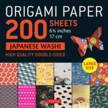 Origami Paper 200 sheets Japanese Washi Patterns 6.75 inch : Large Tuttle Origami Paper: High-Quality Double Sided Origami Sheets Printed with 12 Different Patterns (Instructions for 6 Projects Includ