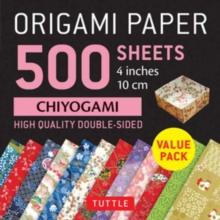 Origami Paper 500 sheets Chiyogami Patterns 4" (10 cm) : Tuttle Origami Paper: Double-Sided Origami Sheets Printed with 12 Different Illustrated Patterns