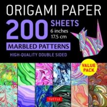 Origami Paper 200 sheets Marbled Patterns 6" (15 cm) : Tuttle Origami Paper: Double Sided Origami Sheets Printed with 12 Different Patterns (Instructions for 6 Projects Included)