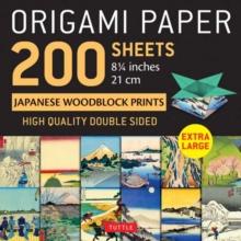 Origami Paper 200 sheets Japanese Woodblock Prints 8 1/4" : Extra Large Tuttle Origami Paper: Double Sided Origami Sheets Printed with 12 Different Prints (Instructions for 6 Projects Included)