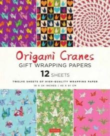 Origami Cranes Gift Wrapping Papers - 12 sheets : 18 x 24 inch (45 x 61 cm) Wrapping Paper