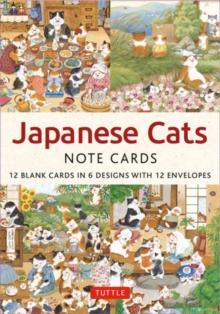 Japanese Cats - 12 Blank Note Cards : In 6 Original Illustrations by Setsu Broderick with 12 Envelopes in a Keepsake Box