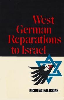 West German Reparations to Israel