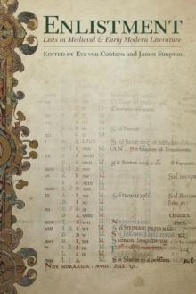 Enlistment : Lists in Medieval and Early Modern Literature