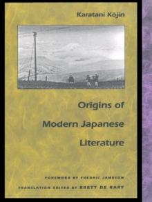 Origins of Modern Japanese Literature