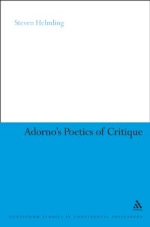 Adorno's Poetics of Critique