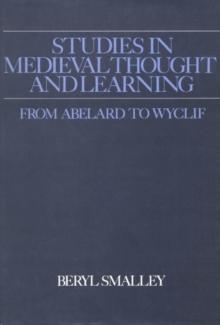 Studies in Medieval Thought and Learning From Abelard to Wyclif