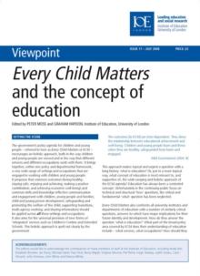 Every Child Matters and the Concept of Education