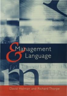 Management and Language : The Manager as a Practical Author