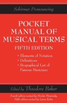 Pocket Manual Of Musical Terms