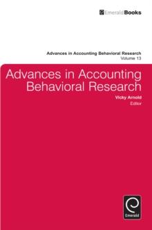 Advances in Accounting Behavioral Research