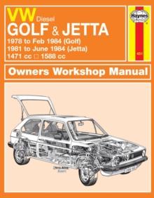 VW Golf & Jetta Mk 1 Diesel (78 - 84) Haynes Repair Manual : 1978-84