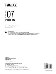 Trinity College London Violin Exam Pieces From 2020: Grade 7 (part only)