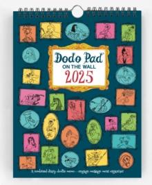 Dodo Pad On The Wall 2025 - Calendar Year Wall Hanging Week to View Calendar Organiser : A Diary-Organiser-Planner Wall Book for up to 5 people/activities. UK made, sustainable, plastic free