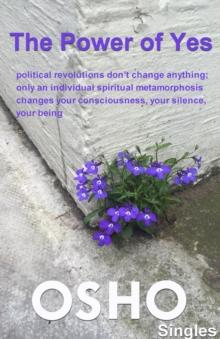 The Power of Yes : political revolutions don't change anything, only an individual spiritual metamorphosis changes your consciousness, your silence, your being