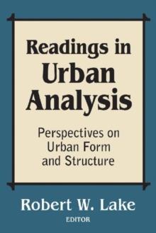 Readings in Urban Analysis : Perspectives on Urban Form and Structure