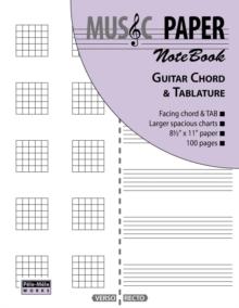 MUSIC PAPER NoteBook - Guitar Chord & Tablature