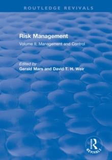 Risk Management : Volume II: Management and Control