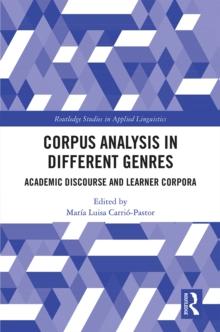 Corpus Analysis in Different Genres : Academic Discourse and Learner Corpora