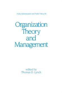 Organization Theory and Management