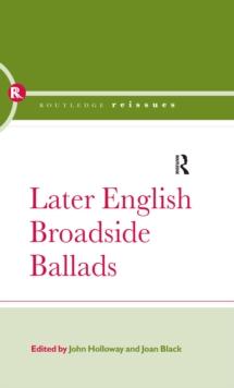 Later English Broadside Ballads : Volume 2