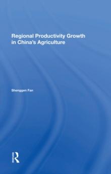 Regional Productivity Growth In China's Agriculture