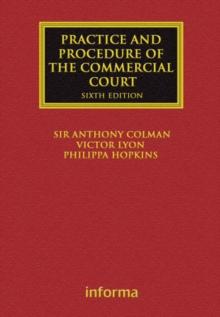 The Practice and Procedure of the Commercial Court