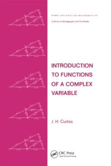 Introduction to Functions of a Complex Variable