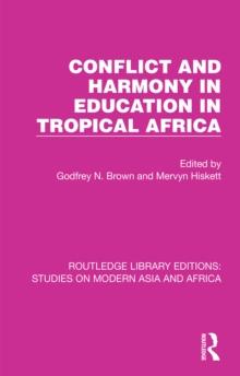 Conflict and Harmony in Education in Tropical Africa