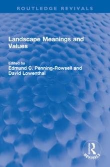 Landscape Meanings and Values